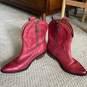 Lucky Brand western Boots in red